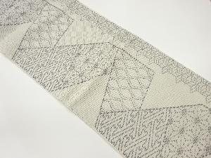 羅鬘帯に古典柄模様織出し名古屋帯